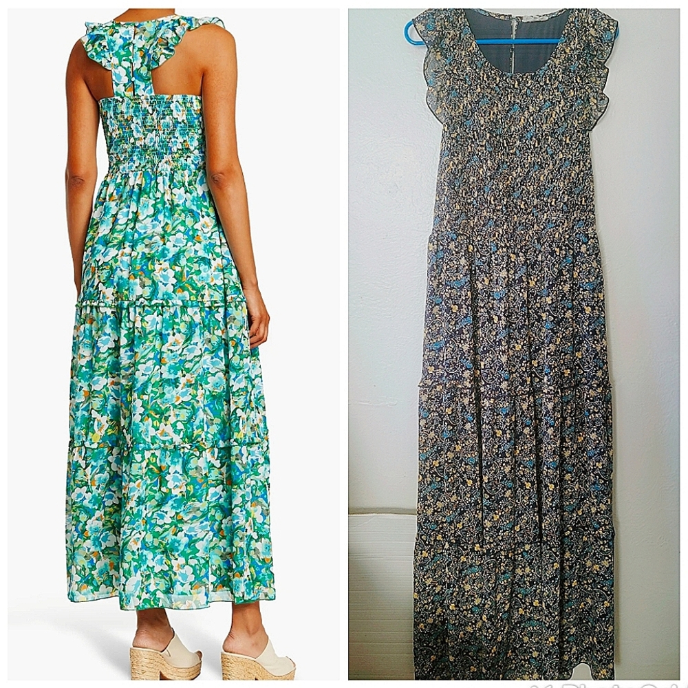 Melloday plus size smock maxi sundress